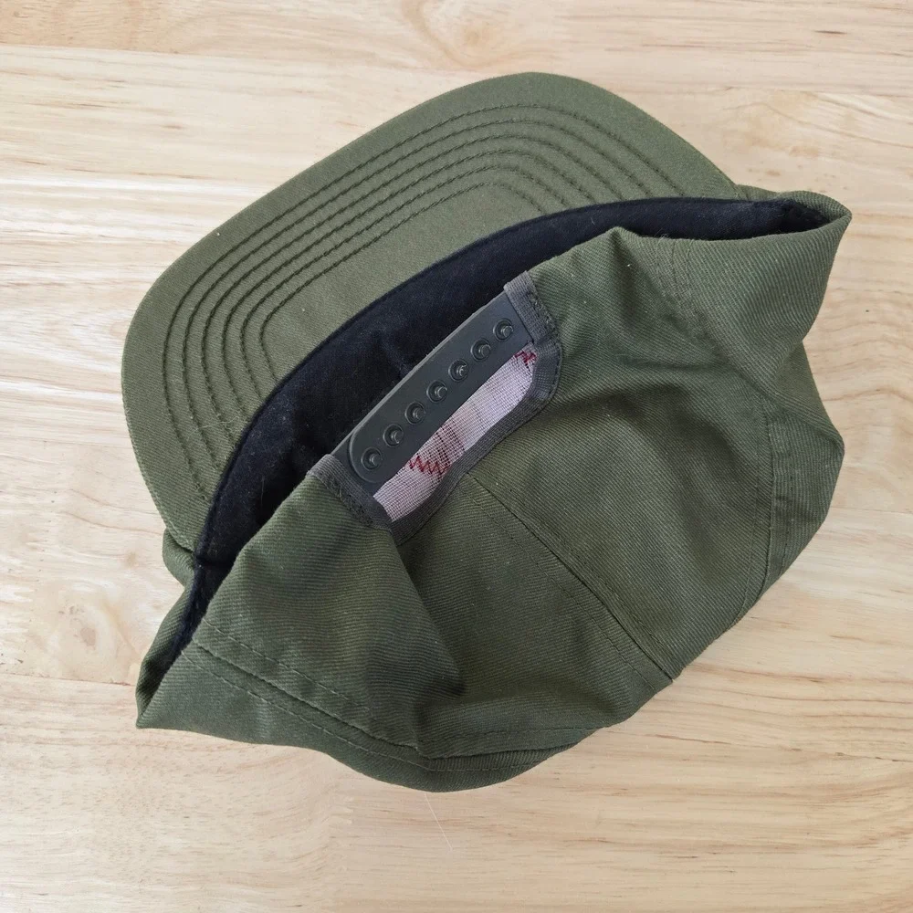 Vintage BSA Scout Cap Hat Webelos Kids Teens Green 1980s USA Boy Scouts Official
